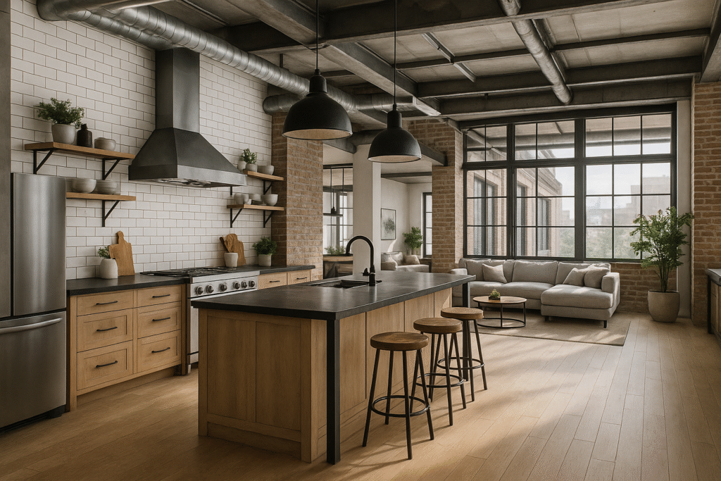 kuchnia w stylu industrialnym Gdańsk